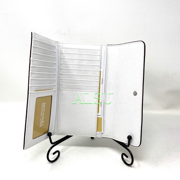 Michael Kors Trifolder Large Leather Optic White - Picture 5 of 6